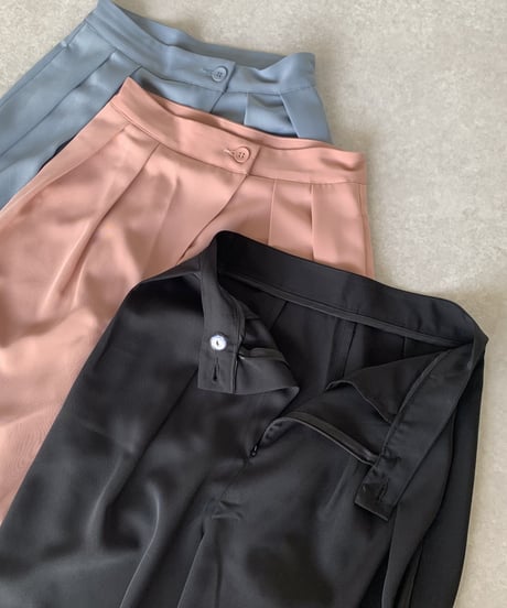 ワイドカラースラックスblue,pink,black