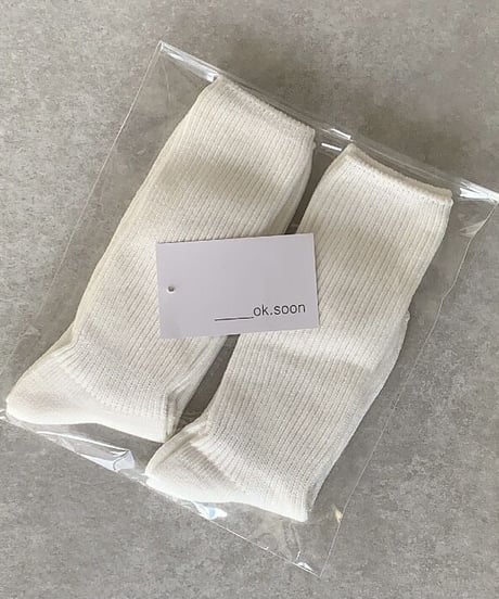 rib socks (white/black/gray/beige)