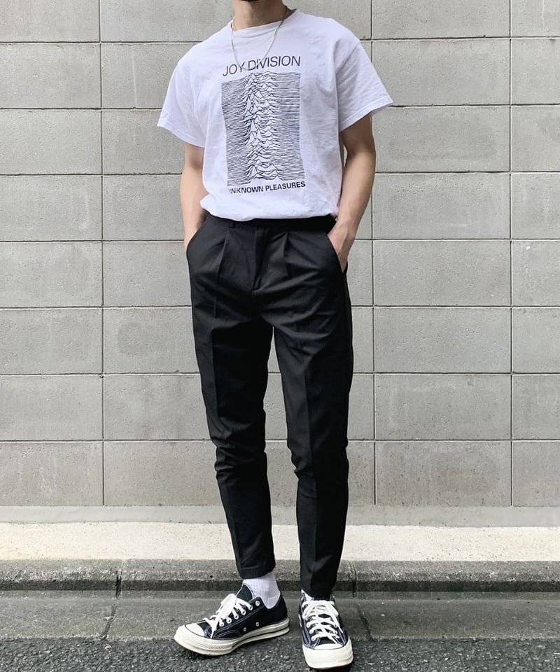 men'sテーパードスラックス black | ok.soon men'sテーパードスラックス black | ok.soon