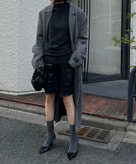 herringbone wool coat