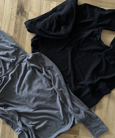 open collar hoodie tops