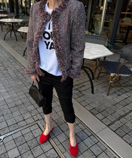 color tweed jacket