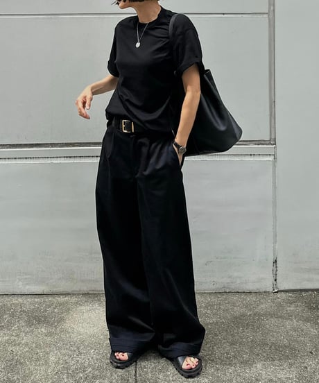 ok.soon×dickies wide chino pants (black)