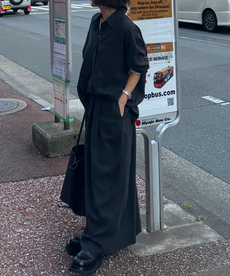shirt&long skirt relax setup | ok.soon