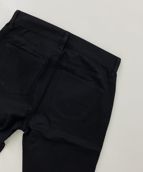 cotton slim pants (black)