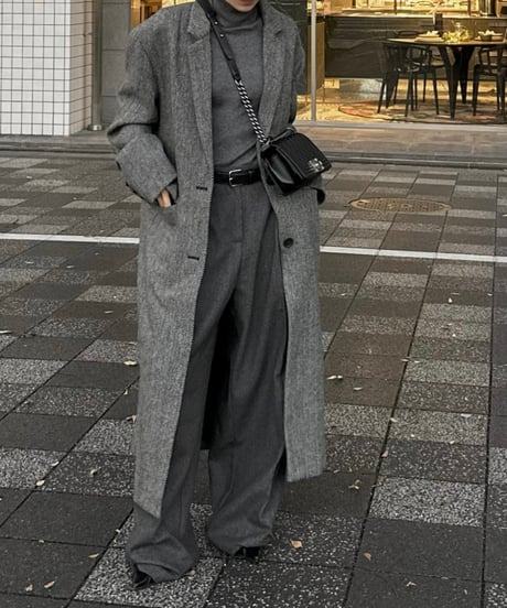 herringbone wool coat