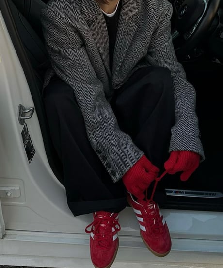 herringbone wool coat