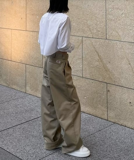 ok.soon×dickies wide chino pants(new beige)