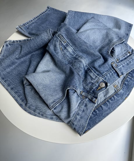 original wide denim blue