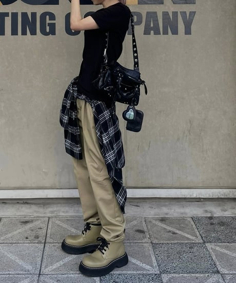 ok.soon×dickies  2tuck tapered chino pants