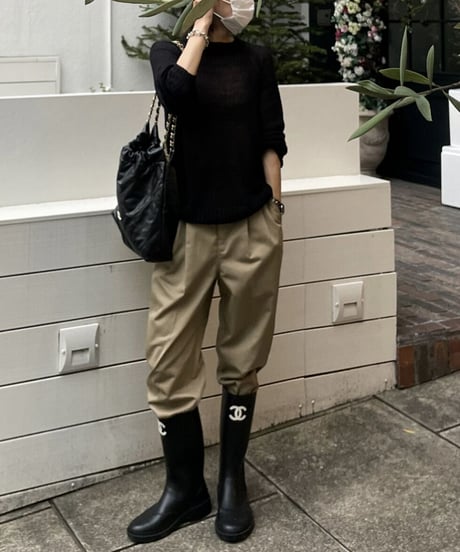 ok.soon×dickies  2tuck tapered chino pants