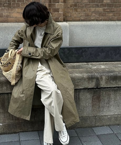 linen balmachan coat
