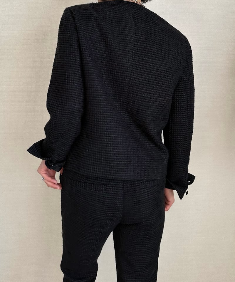 monotone tweed jacket | ok.soon