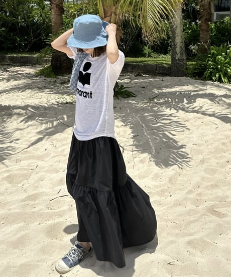long tiered dress