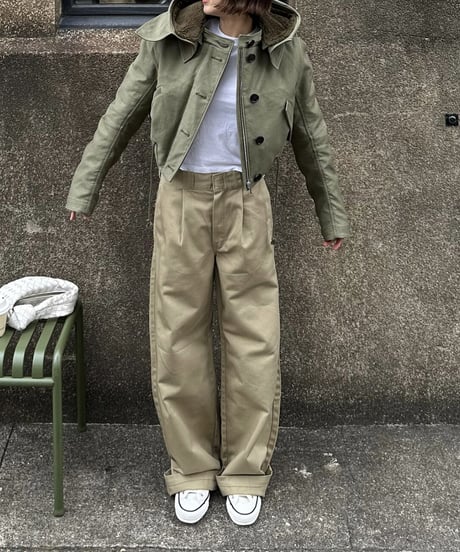 ok.soon×dickies wide chino pants