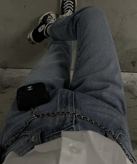 cotton slim pants denim