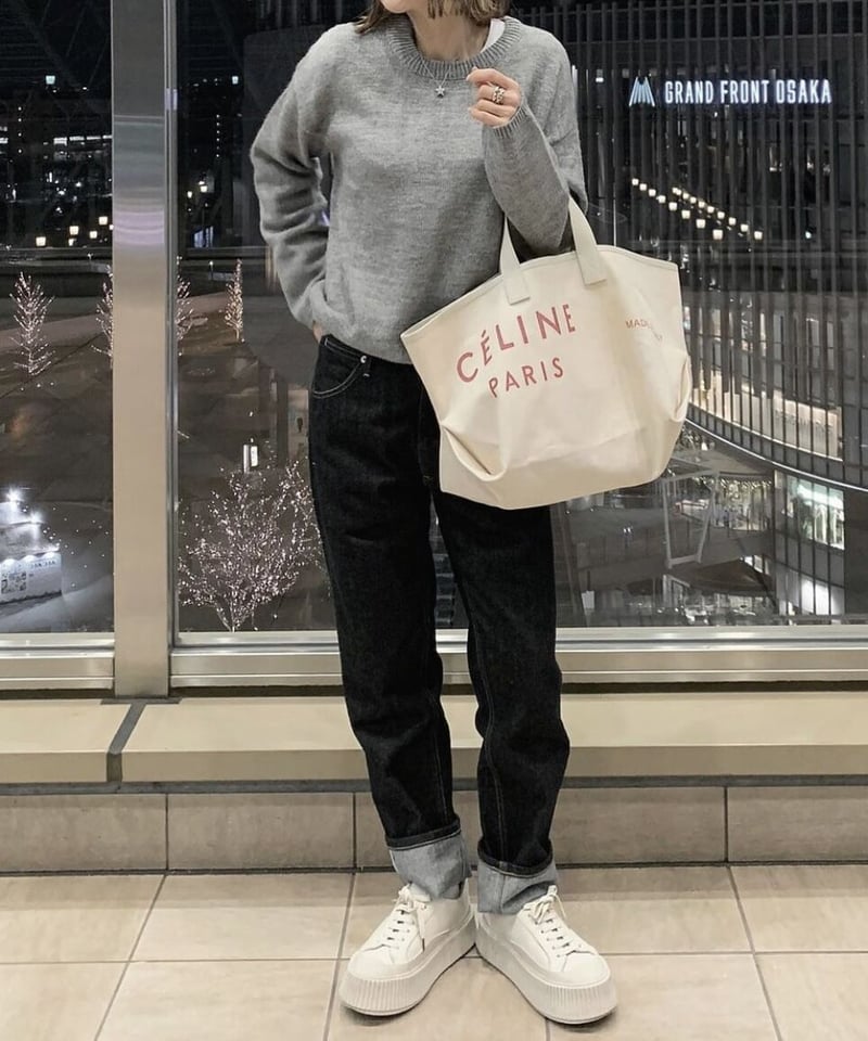 over size crew neck knit | ok.soon