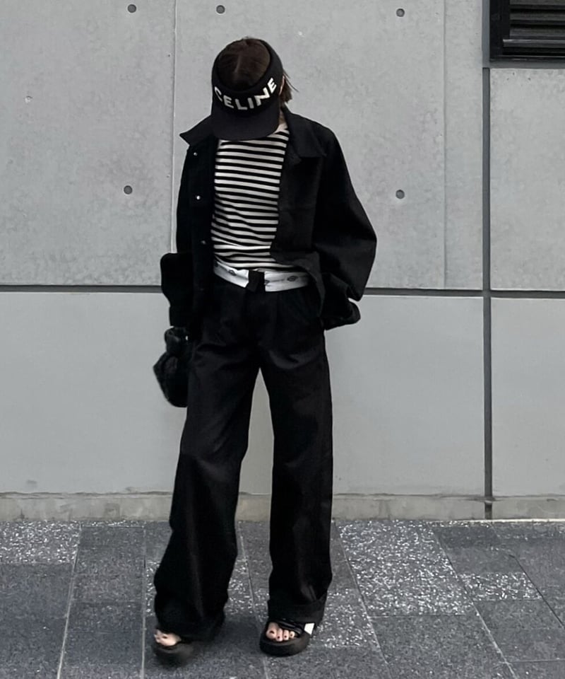 ok.soon×dickies wide chino pants (black) | ok.soon