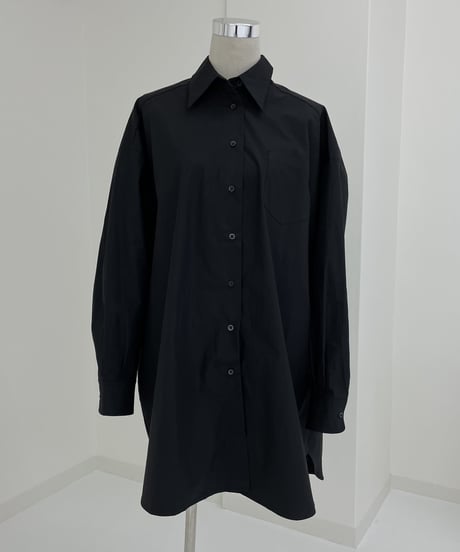 over long shirt (black)