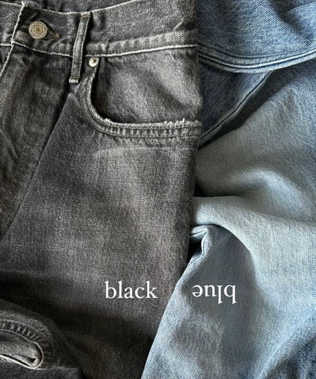 original wide denim black