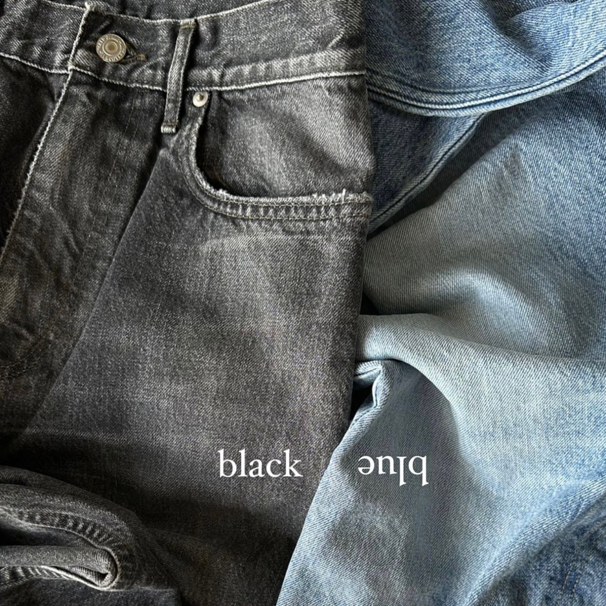 original wide denim black | ok.soon