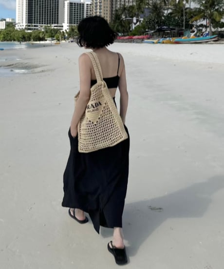 gingham check long skirt