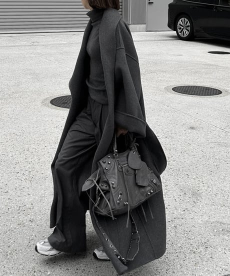 wool gown coat