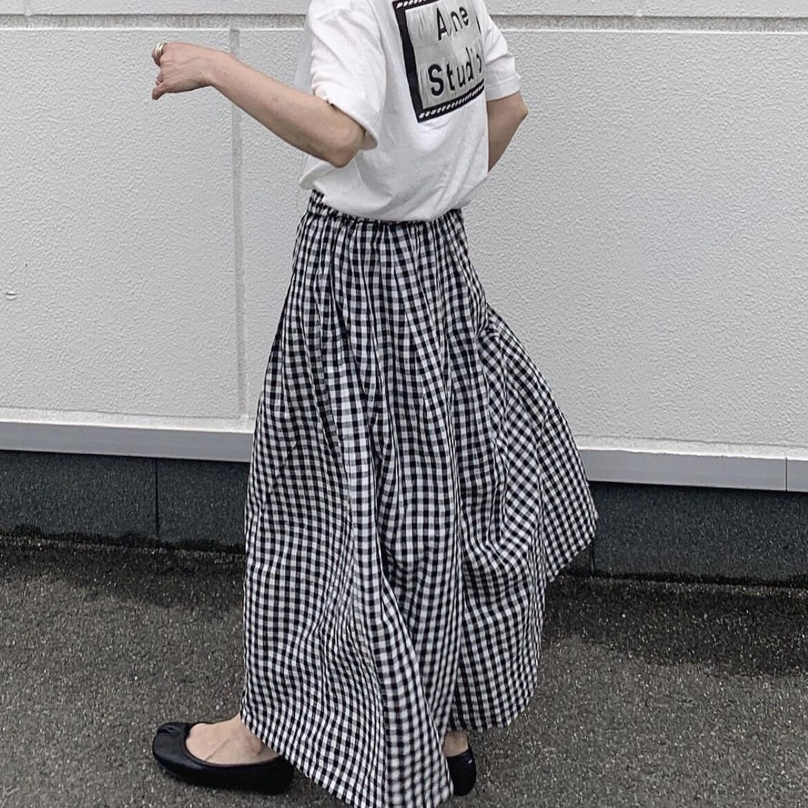 ギンガムリネンワイドパンツ | ok.soon ギンガムリネンワイドパンツ | ok.soon