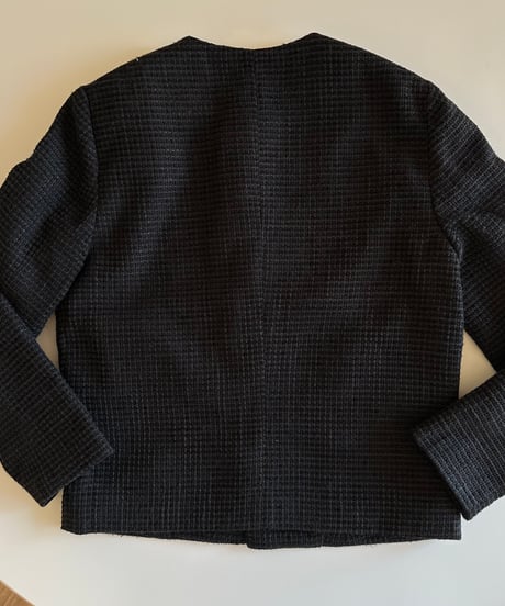 monotone tweed jacket