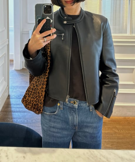 ［pre-order］leopard leather bag