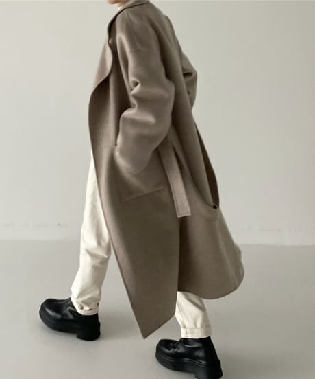 light melton coat(camel)