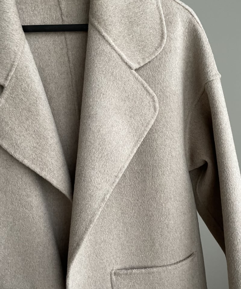 【新品未使用】ORGUEオルグ Melton pearl jacket coat orgue Melton pearl jacket coat【Gray】