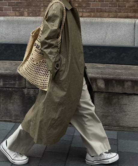 linen balmachan coat