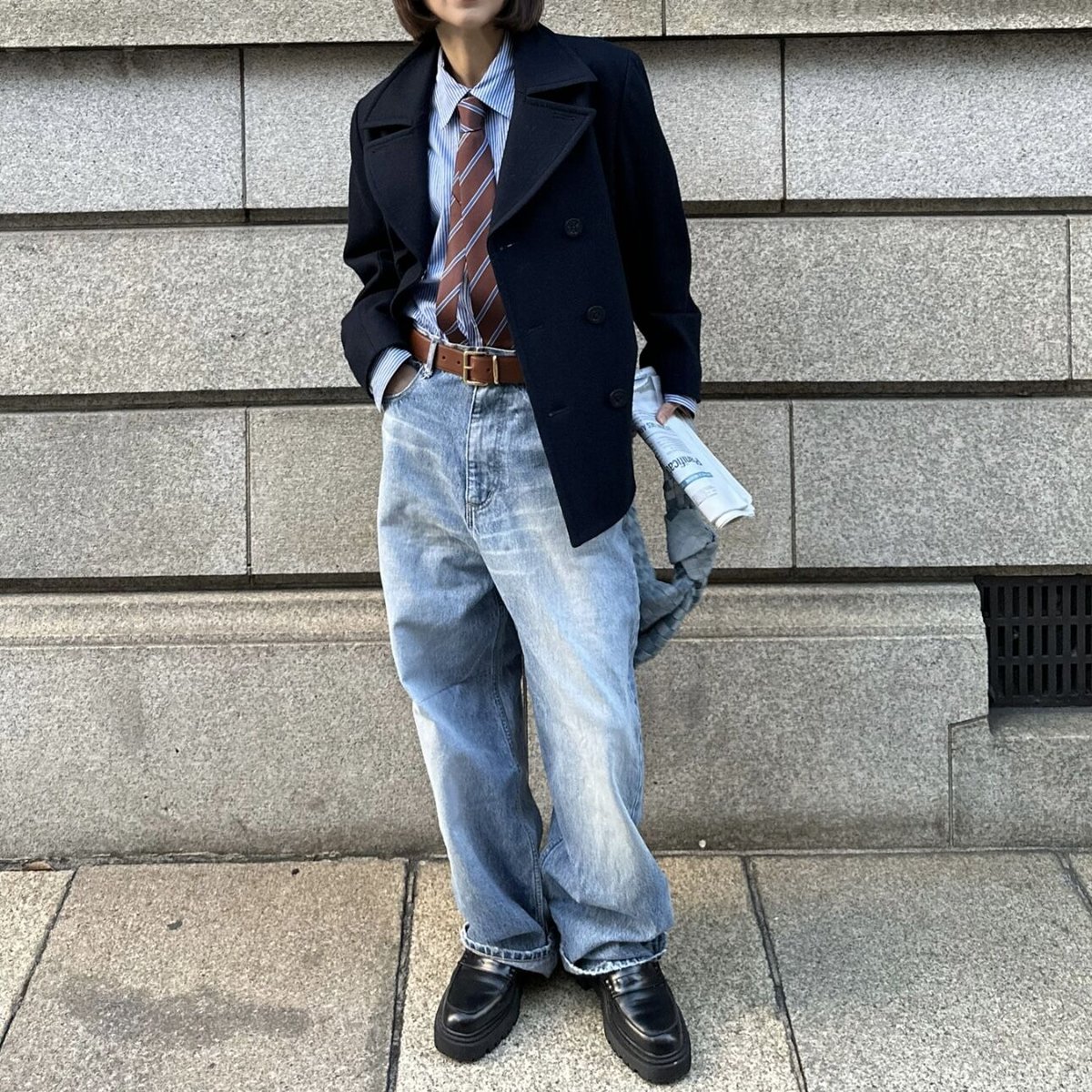 ok.soon original wide denim blue