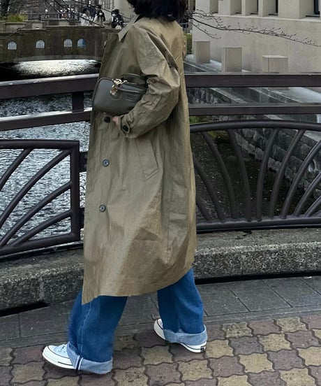 linen balmachan coat