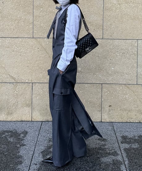 tailored vest & london stripe bowtie
