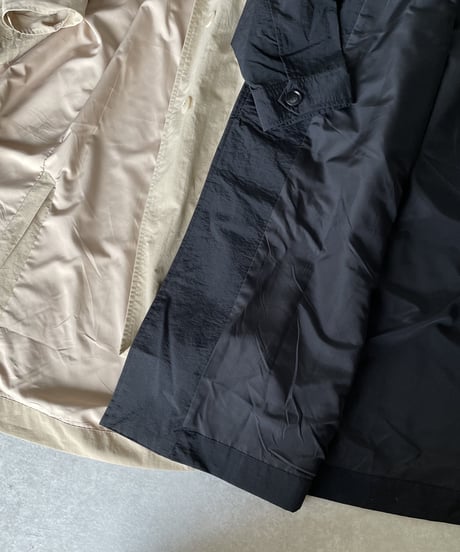 ［full liner］light soutien collar coat (black/beige)