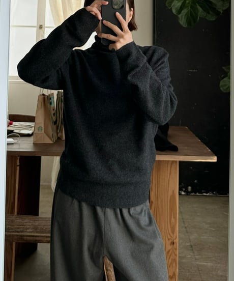 ［easy series］high neck sweater