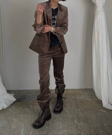 ok.soon×piccadilly velours jacket(brown)
