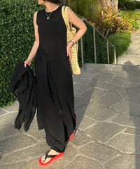 relax series linen blend maxi dress