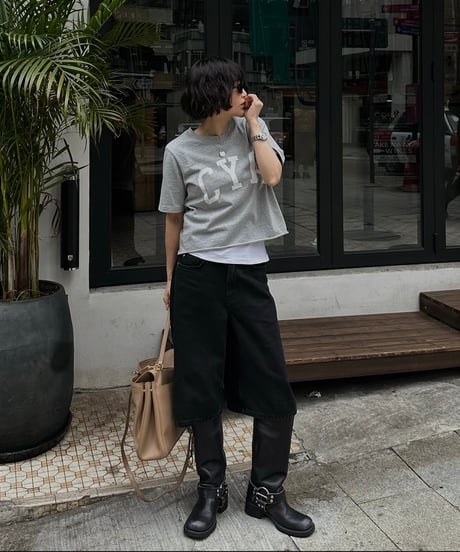 original logo t shirt white/gray