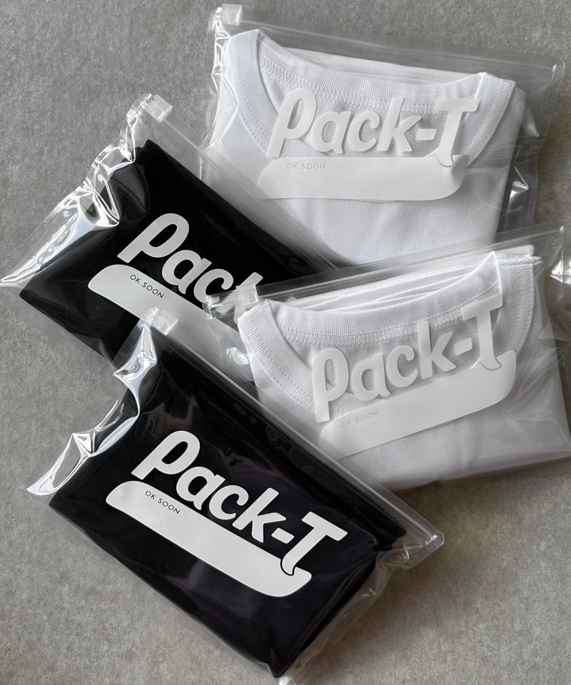 pack t shirt(white/black) | ok.soon