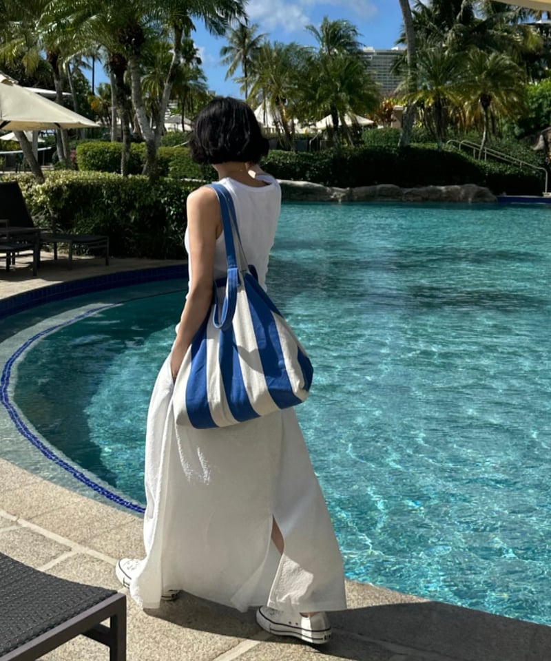 gingham check long skirt | ok.soon