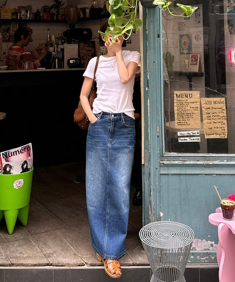 ok.soon×piccadilly OGC DENIM MAXI SKIRT