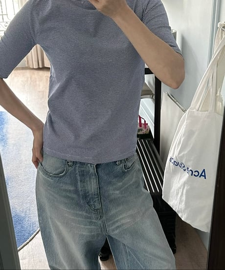 ok.soon×piccadilly MICRO BORDER TEE