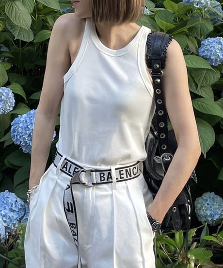 新品・未開封【ok.soon/オクスン】basic tank top2枚セット basic tank top (white/black) | ok.soon