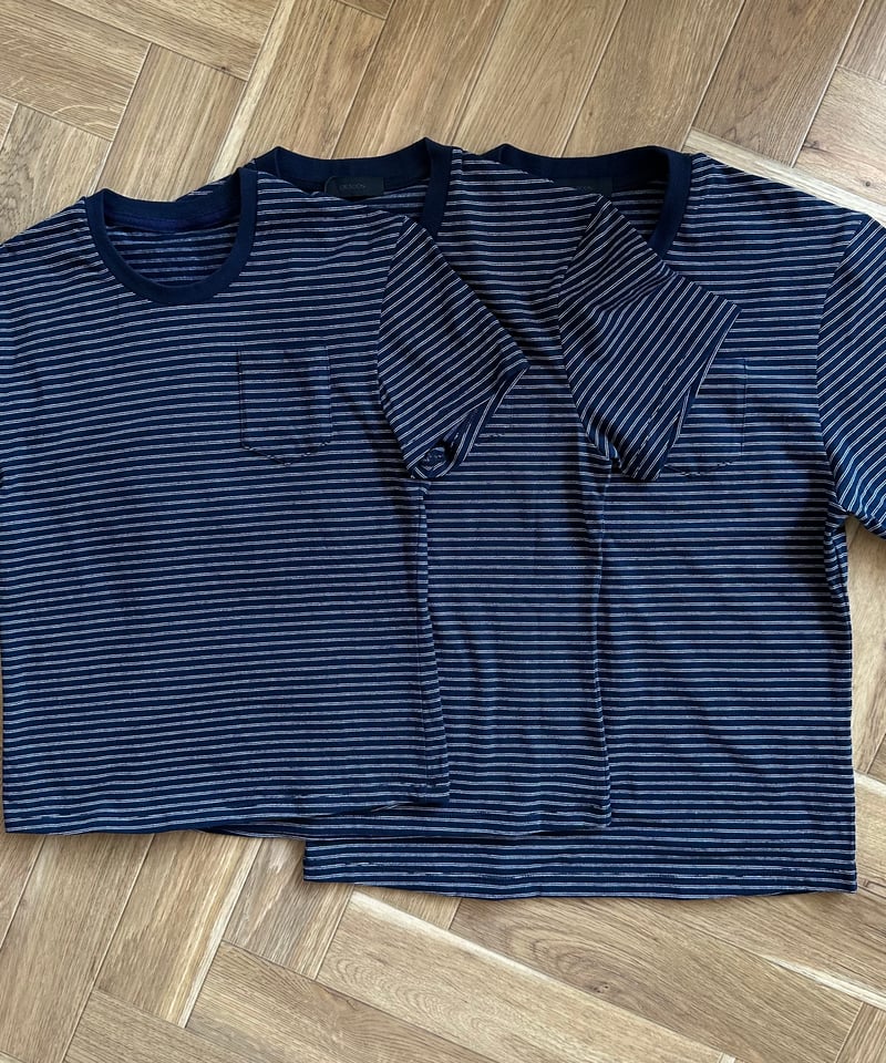 トップス ok.soon layered stripe shirt over size W stripe t shirt | ok.soon