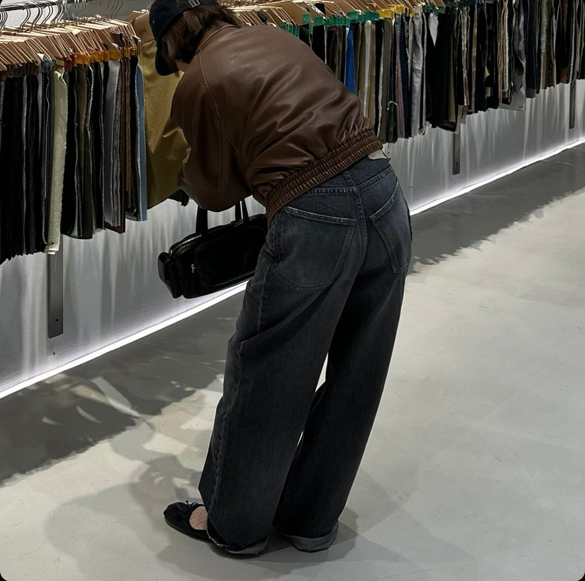 original wide denim black | ok.soon