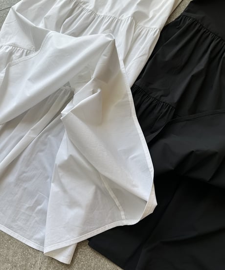 long tiered dress
