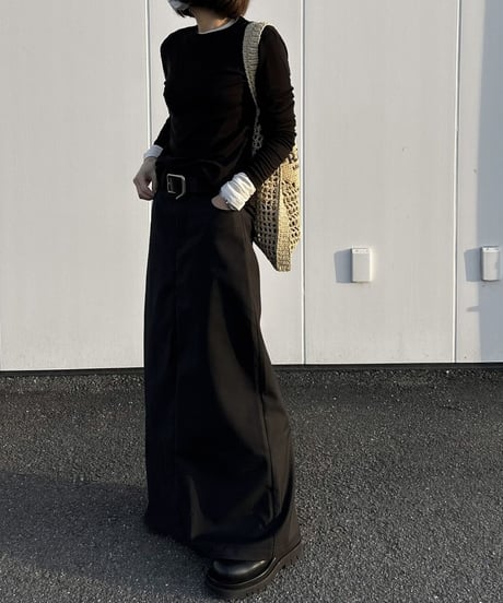 maxi skirt black